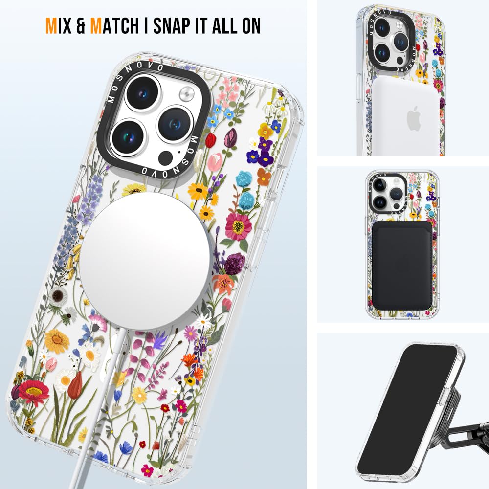 Foto 6 pulgar | Funda De Teléfono Mosnovo Para Iphone 14 Pro Max Wildflower Meadow - Venta Internacional.