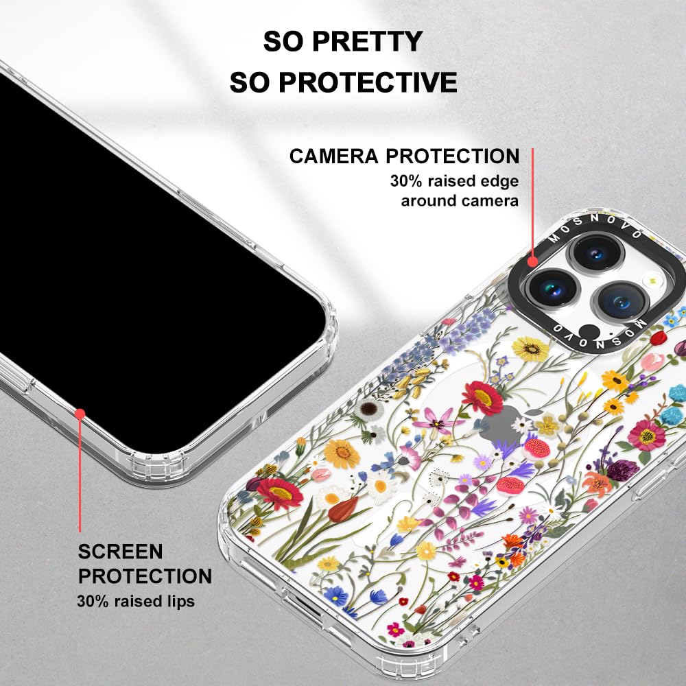 Foto 7 pulgar | Funda De Teléfono Mosnovo Para Iphone 14 Pro Max Wildflower Meadow - Venta Internacional.