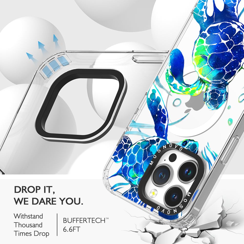 Foto 8 pulgar | Funda De Teléfono Mosnovo Para Iphone 14 Pro Max, Diseño De Tortugas Marinas - Venta Internacional.