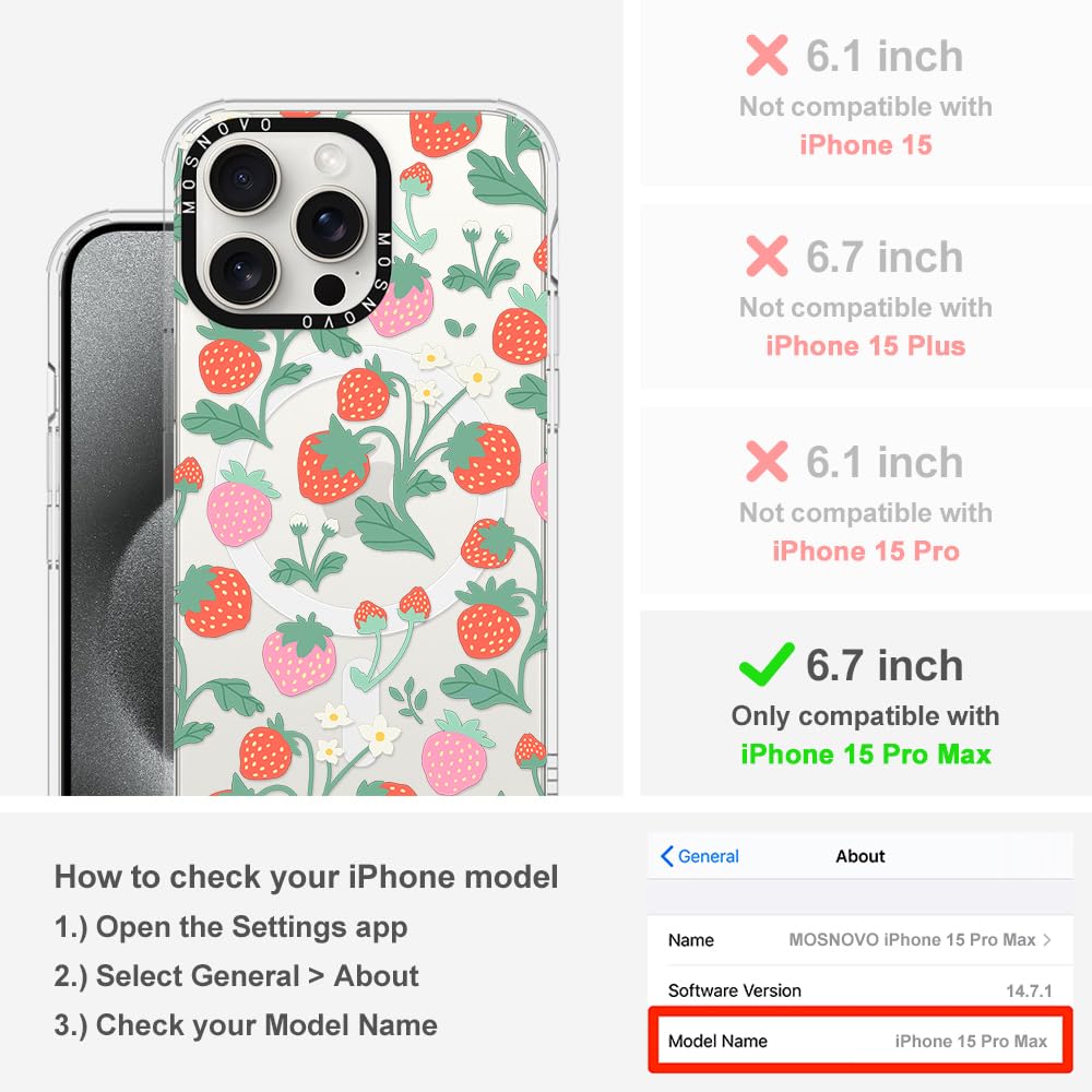 Foto 3 pulgar | Funda De Teléfono Mosnovo Compatible Con Iphone 15 Pro Max Clear - Venta Internacional.