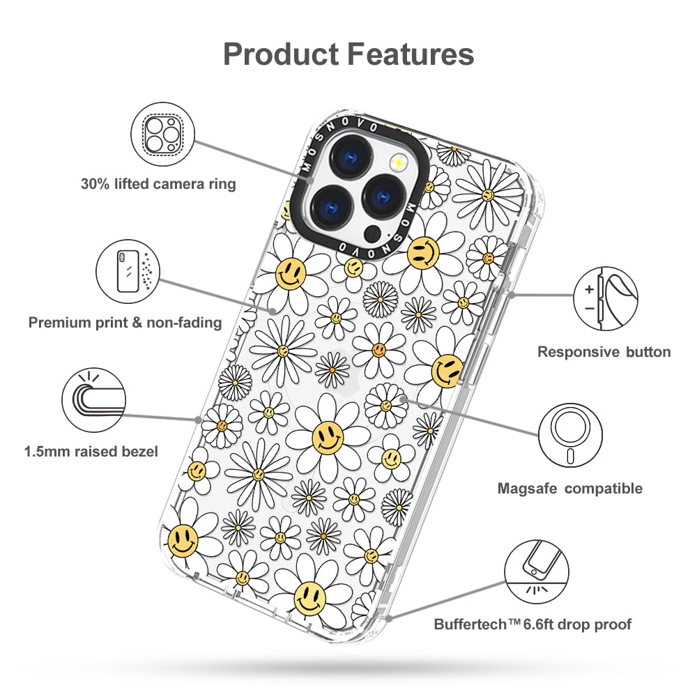 Foto 8 pulgar | Funda De Teléfono Mosnovo Compatible Con Iphone 13 Pro Happy Daisy - Venta Internacional.