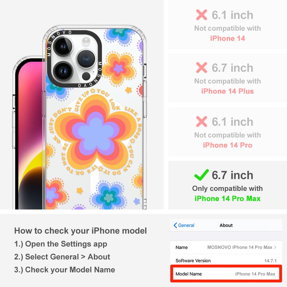 Foto 3 pulgar | Funda De Teléfono Mosnovo Para Iphone 14 Pro Max Con Magsafe Clear - Venta Internacional.