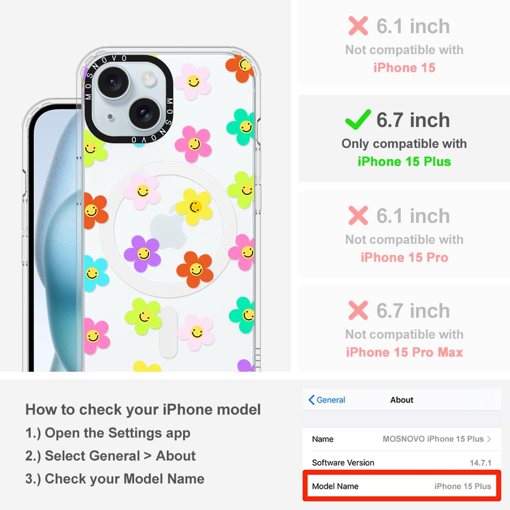 Foto 2 | Funda De Teléfono Mosnovo Para Iphone 15 Plus/iphone 14 Plus Transparente - Venta Internacional.