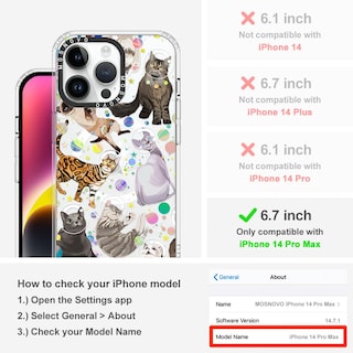 Foto 2 | Funda De Teléfono Mosnovo Para Iphone 14 Pro Max Con Buffertech - Venta Internacional.