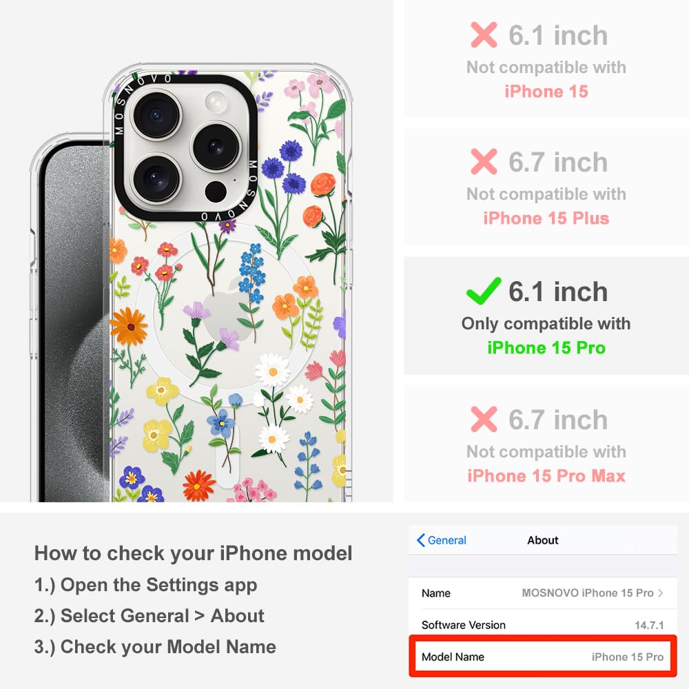 Foto 3 pulgar | Funda Para Teléfono Mosnovo Compatible Con Iphone 15 Pro Clear - Venta Internacional.