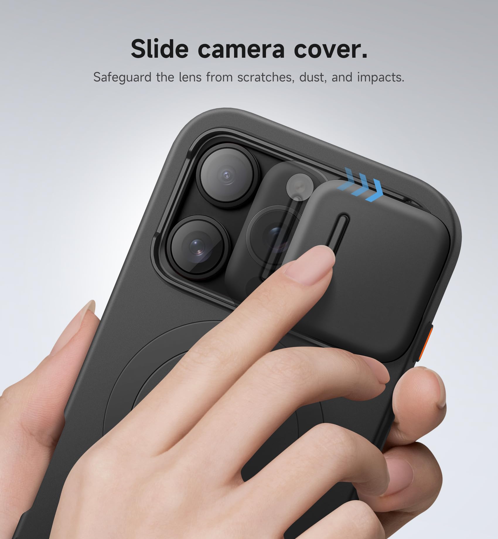 Foto 5 pulgar | Funda Suritch Para Iphone 16 Pro Con Cámara Deslizante Negra - Venta Internacional.