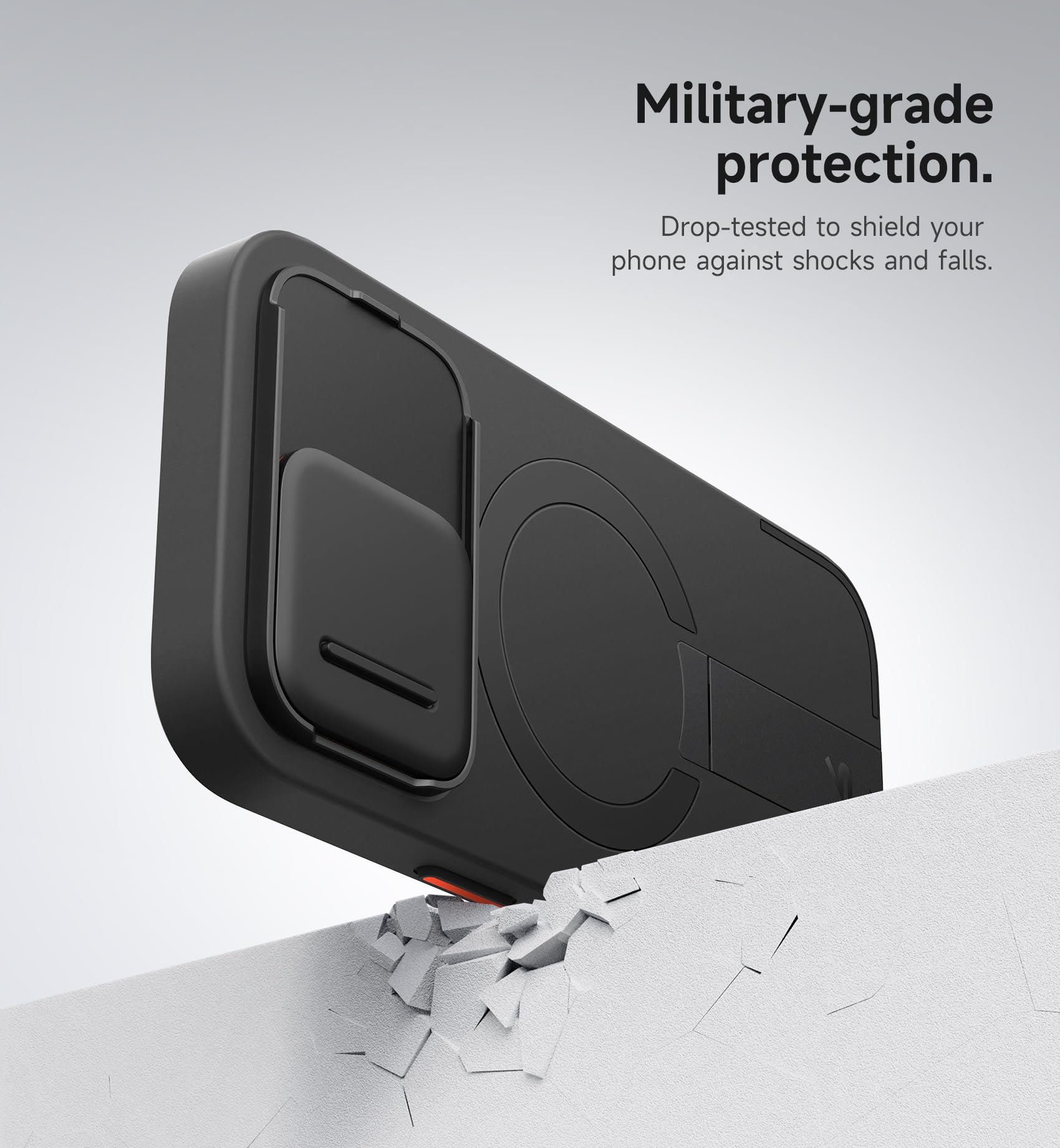 Foto 7 pulgar | Funda Suritch Para Iphone 16 Pro Con Cámara Deslizante Negra - Venta Internacional.
