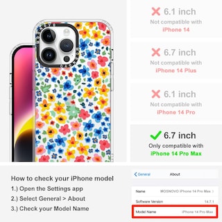 Foto 2 | Funda De Teléfono Mosnovo Para Iphone 14 Pro Max Con Buffertech - Venta Internacional.