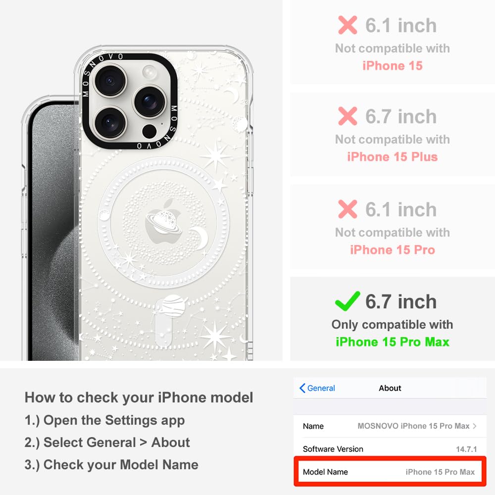Foto 3 pulgar | Funda De Teléfono Mosnovo Para Iphone 15 Pro Max Con Buffertech - Venta Internacional.