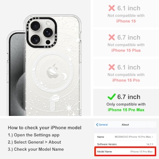 Foto 2 | Funda De Teléfono Mosnovo Para Iphone 15 Pro Max Con Buffertech - Venta Internacional.