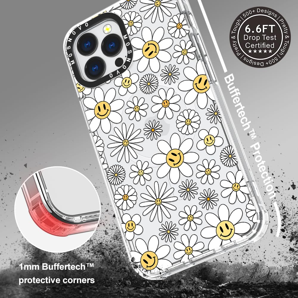 Foto 7 pulgar | Funda De Teléfono Mosnovo Para Iphone 13 Pro Max Con Magsafe Happy Daisy - Venta Internacional.