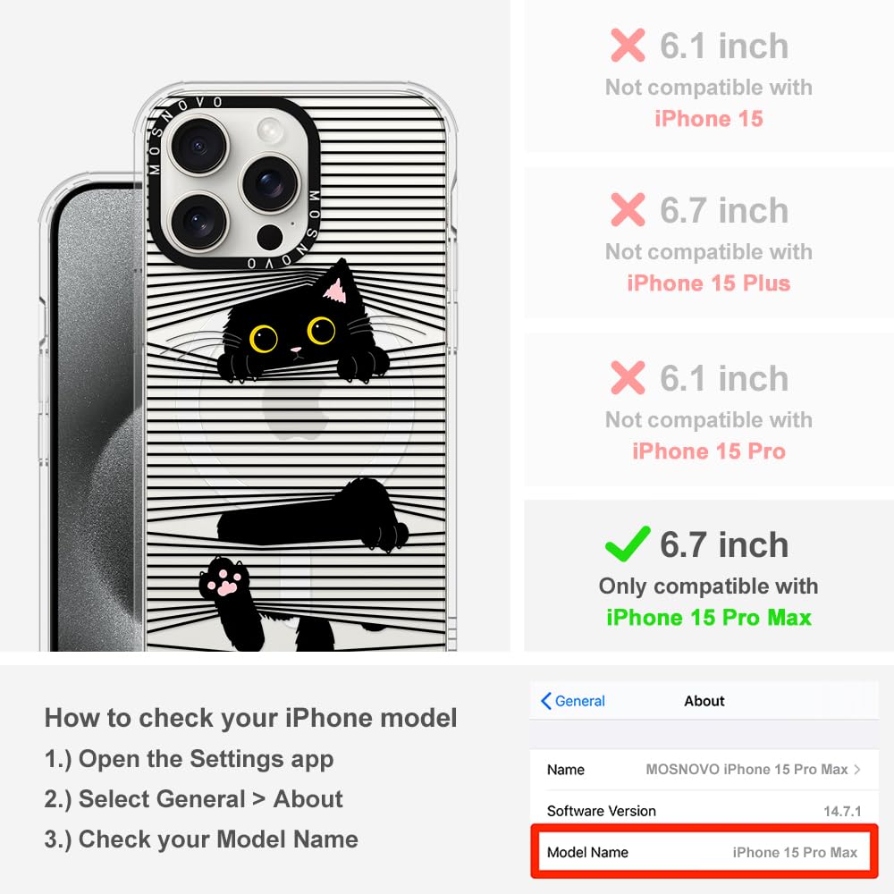 Foto 3 pulgar | Funda De Teléfono Mosnovo Compatible Con Iphone 15 Pro Max Clear - Venta Internacional.