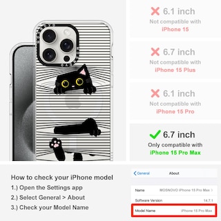 Foto 2 | Funda De Teléfono Mosnovo Compatible Con Iphone 15 Pro Max Clear - Venta Internacional.