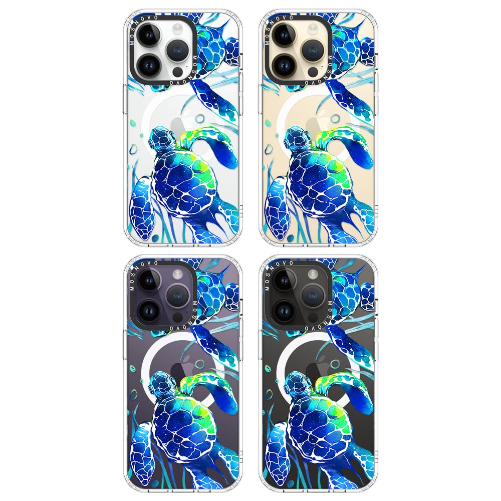 Foto 4 pulgar | Funda De Teléfono Mosnovo Para Iphone 14 Pro Buffertech Sea Turtles - Venta Internacional.