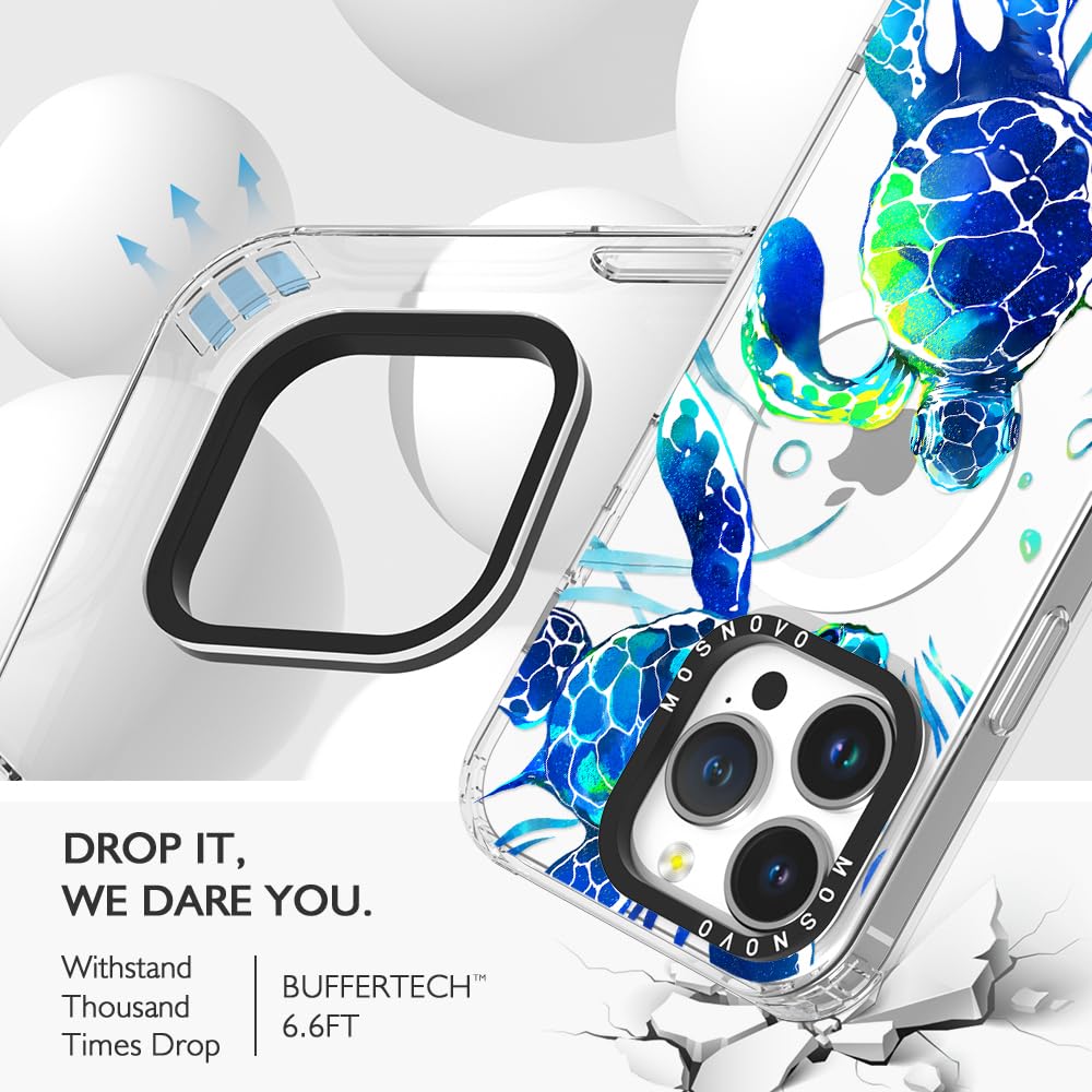 Foto 8 pulgar | Funda De Teléfono Mosnovo Para Iphone 14 Pro Buffertech Sea Turtles - Venta Internacional.