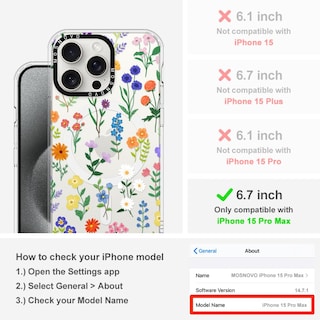 Foto 2 | Funda De Teléfono Mosnovo Para Iphone 15 Pro Max Con Buffertech - Venta Internacional.