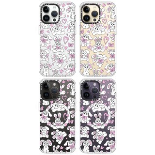 Foto 3 | Funda De Teléfono Mosnovo Para Iphone 14 Pro Max, Diseño De Conejitos Transparentes - Venta Internacional.