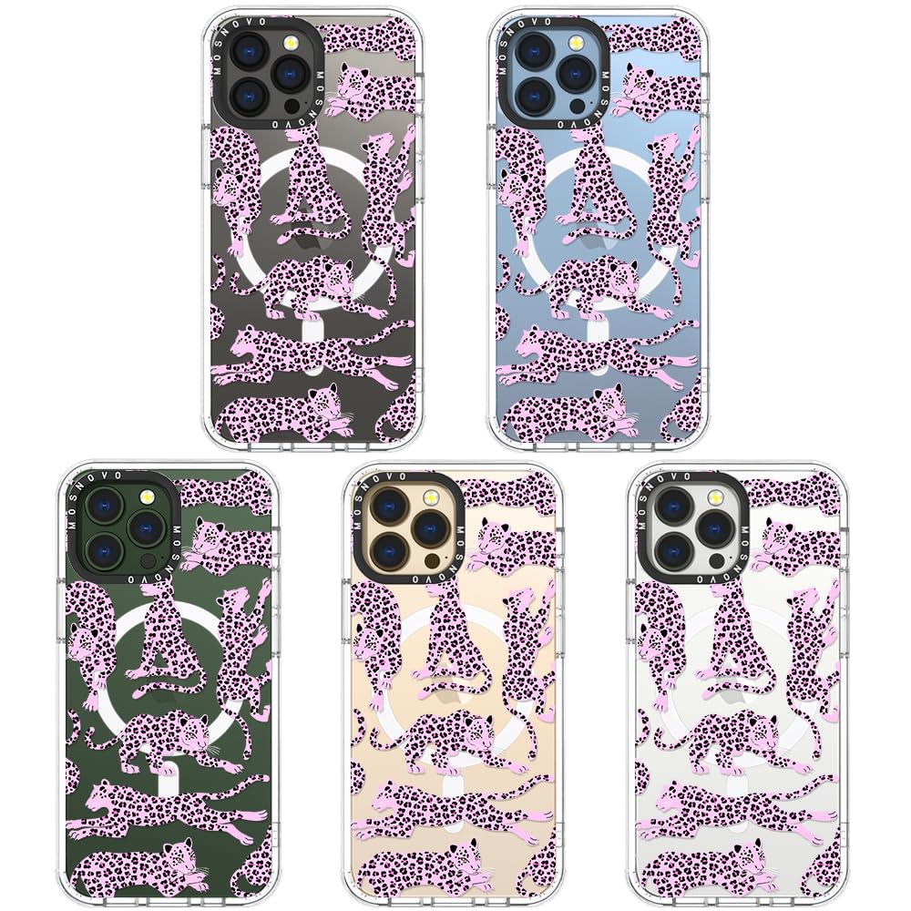 Foto 4 pulgar | Funda De Teléfono Mosnovo Para Iphone 13 Pro Max Pink Leopard - Venta Internacional.