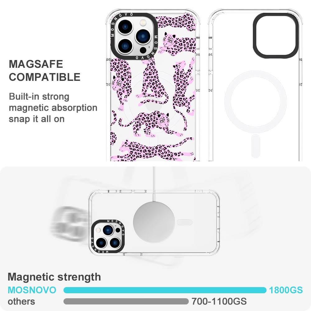 Foto 6 pulgar | Funda De Teléfono Mosnovo Para Iphone 13 Pro Max Pink Leopard - Venta Internacional.