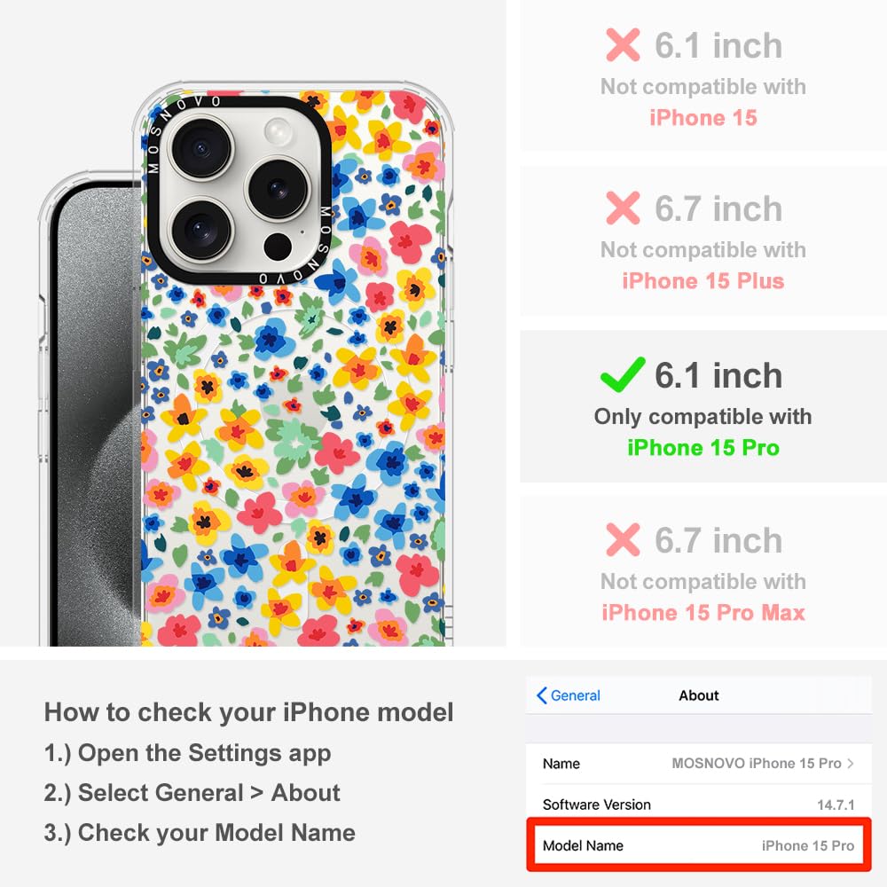 Foto 2 | Funda De Teléfono Mosnovo Buffertech A Prueba De Golpes Para Iphone 15 Pro - Venta Internacional.