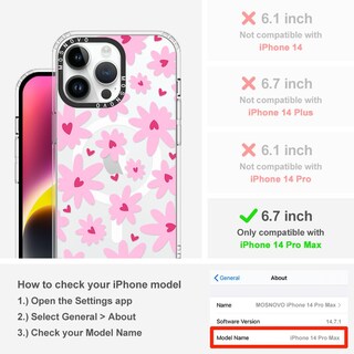 Foto 2 | Funda De Teléfono Mosnovo Compatible Con Iphone 14 Pro Max Clear - Venta Internacional.
