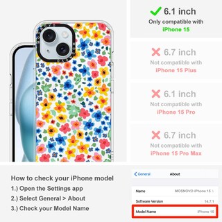 Foto 2 | Funda De Teléfono Mosnovo Buffertech A Prueba De Golpes Para Iphone 15 - Venta Internacional.