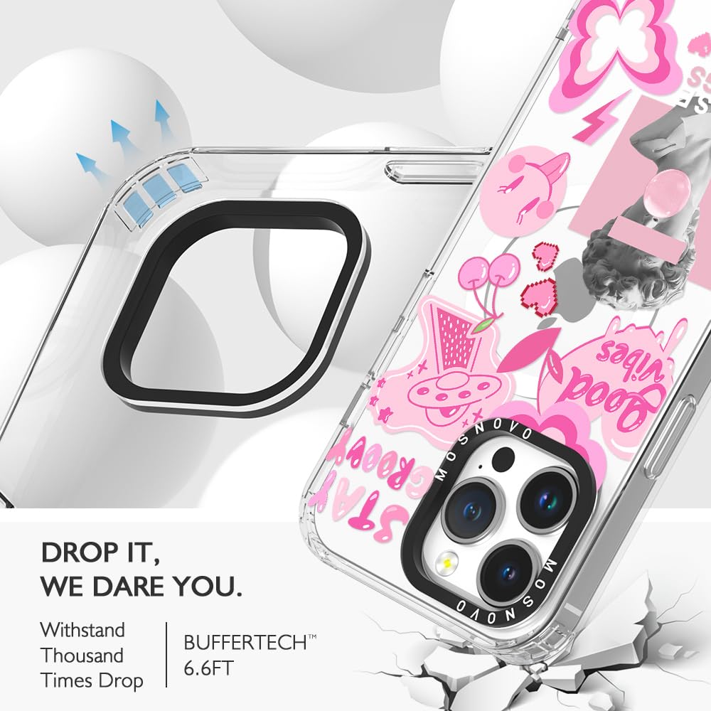 Foto 8 pulgar | Funda De Teléfono Mosnovo Para Iphone 14 Pro Max Buffertech Pink - Venta Internacional.