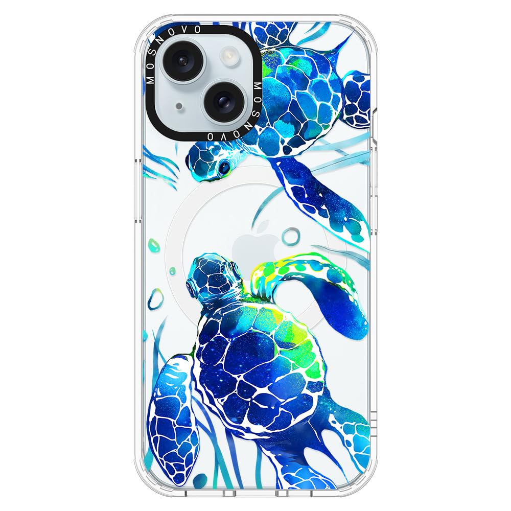 Foto 2 pulgar | Funda De Teléfono Mosnovo Buffertech A Prueba De Golpes Para Iphone 15 Sea Turtles - Venta Internacional.