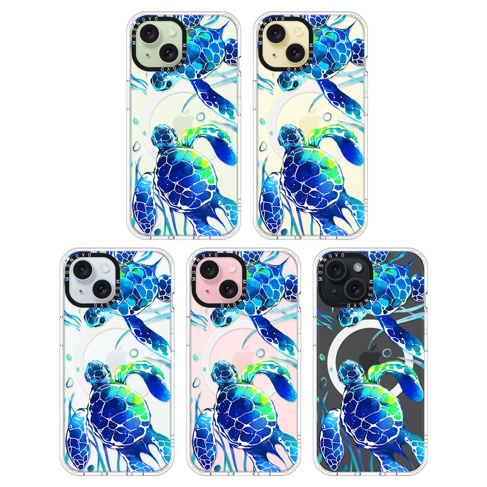 Foto 4 pulgar | Funda De Teléfono Mosnovo Buffertech A Prueba De Golpes Para Iphone 15 Sea Turtles - Venta Internacional.