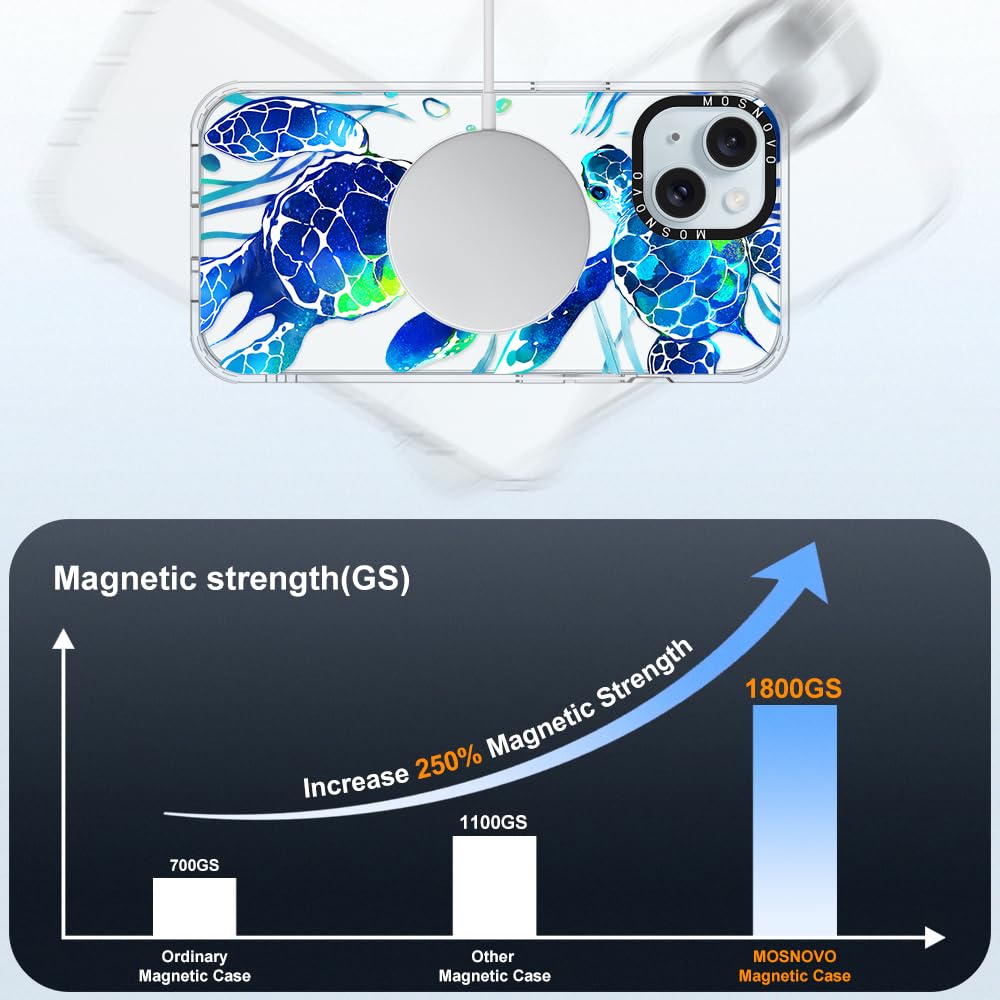 Foto 4 | Funda De Teléfono Mosnovo Buffertech A Prueba De Golpes Para Iphone 15 Sea Turtles - Venta Internacional.