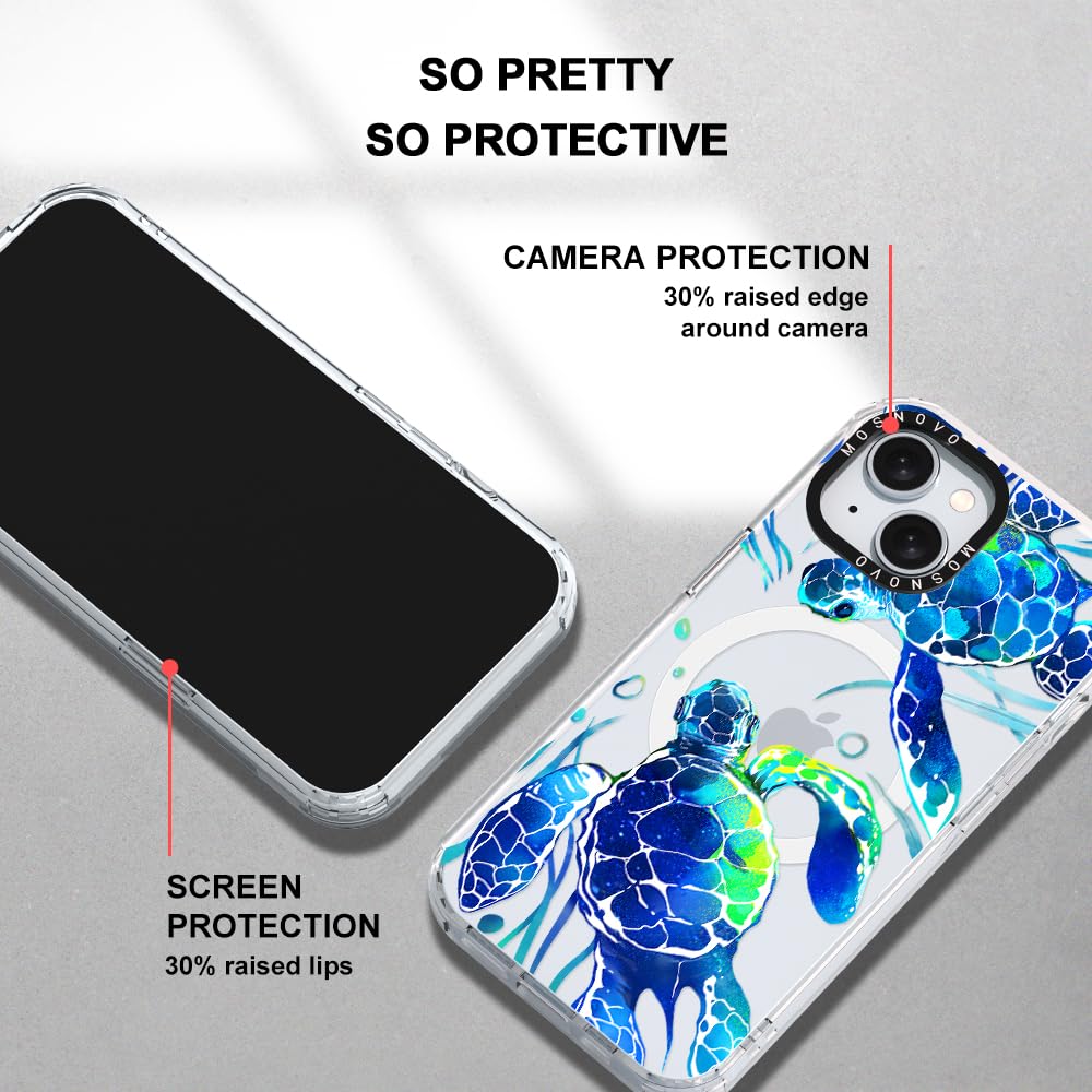 Foto 7 pulgar | Funda De Teléfono Mosnovo Buffertech A Prueba De Golpes Para Iphone 15 Sea Turtles - Venta Internacional.