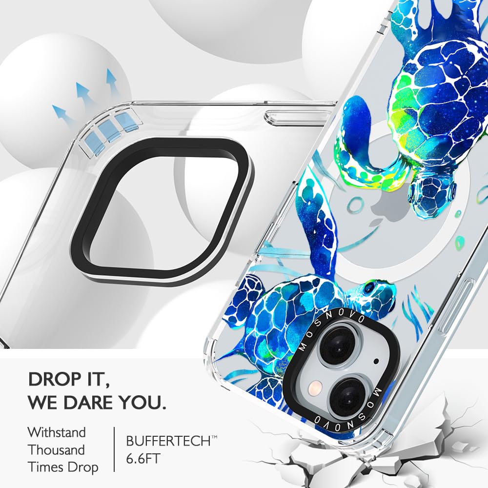 Foto 8 pulgar | Funda De Teléfono Mosnovo Buffertech A Prueba De Golpes Para Iphone 15 Sea Turtles - Venta Internacional.