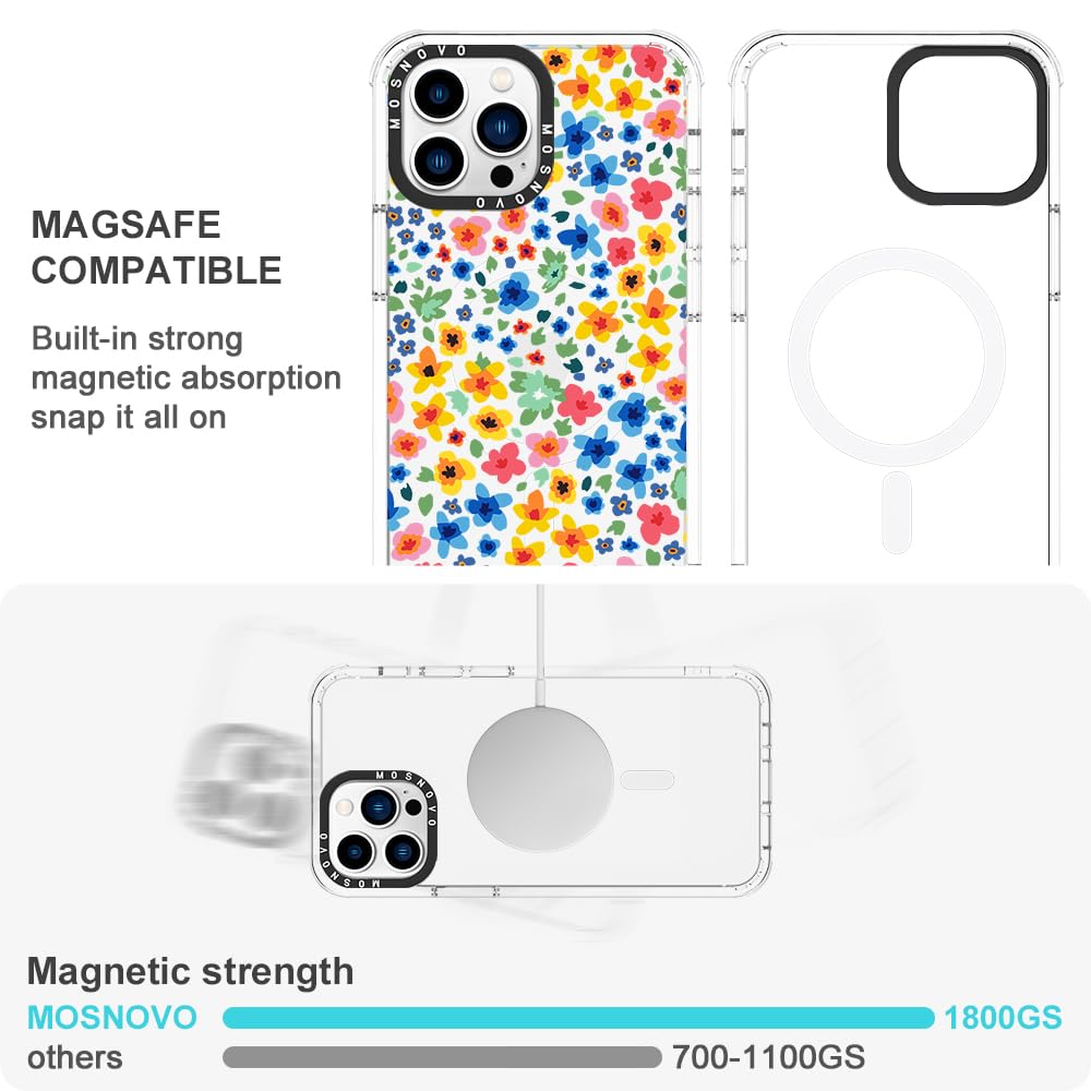 Foto 6 pulgar | Funda De Teléfono Mosnovo Compatible Con Iphone 13 Pro Little Flowers - Venta Internacional.