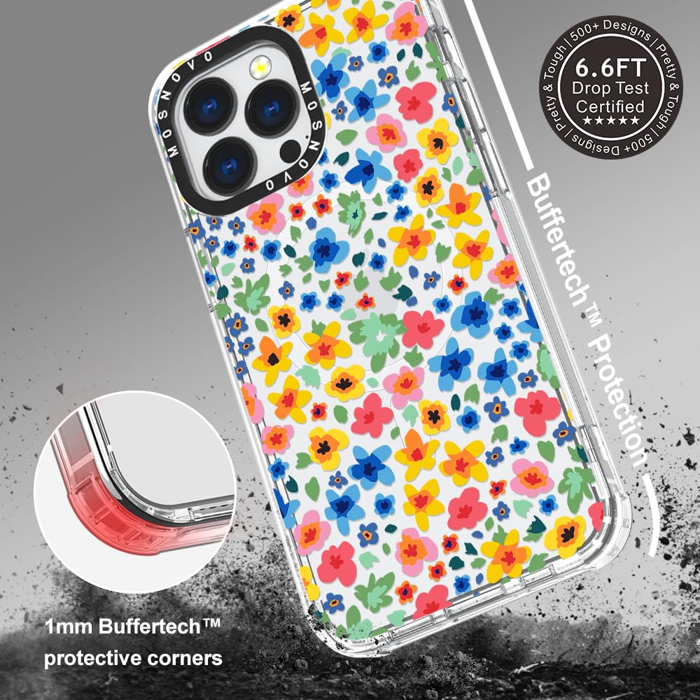 Foto 7 pulgar | Funda De Teléfono Mosnovo Compatible Con Iphone 13 Pro Little Flowers - Venta Internacional.