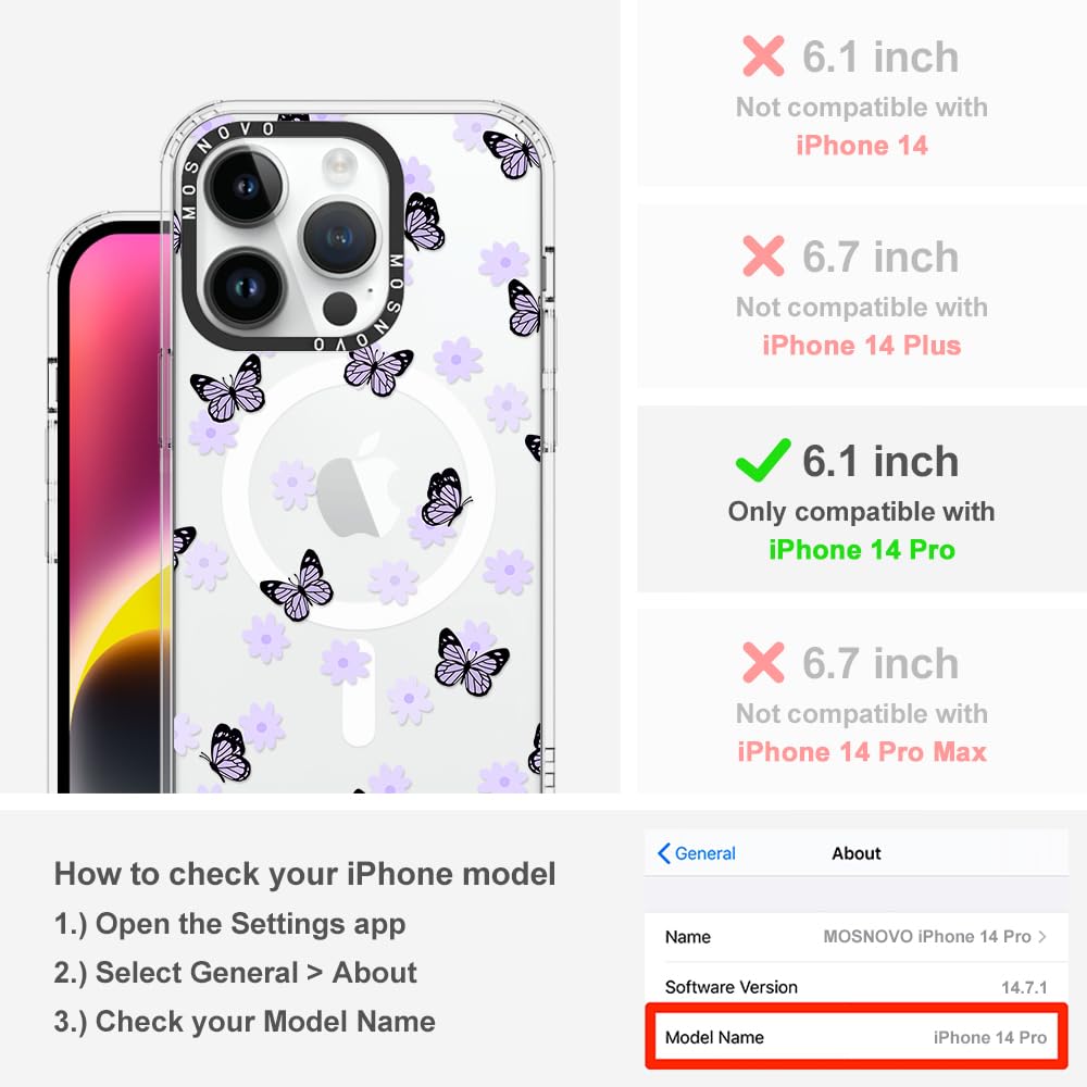 Foto 3 pulgar | Funda De Teléfono Mosnovo Compatible Con Iphone 14 Pro Lilac - Venta Internacional.