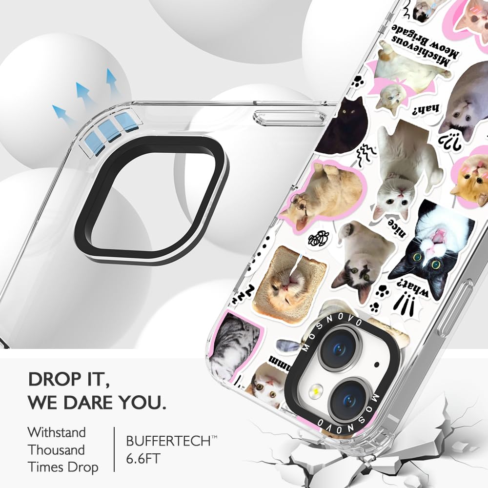 Foto 8 pulgar | Funda De Teléfono Mosnovo Buffertech Para Iphone 14/13 De 6.1 Pulgadas, Transparente - Venta Internacional.