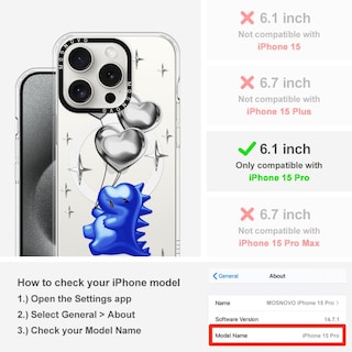 Foto 2 | Funda De Teléfono Mosnovo Compatible Con Iphone 15 Pro Con Magsafe - Venta Internacional.