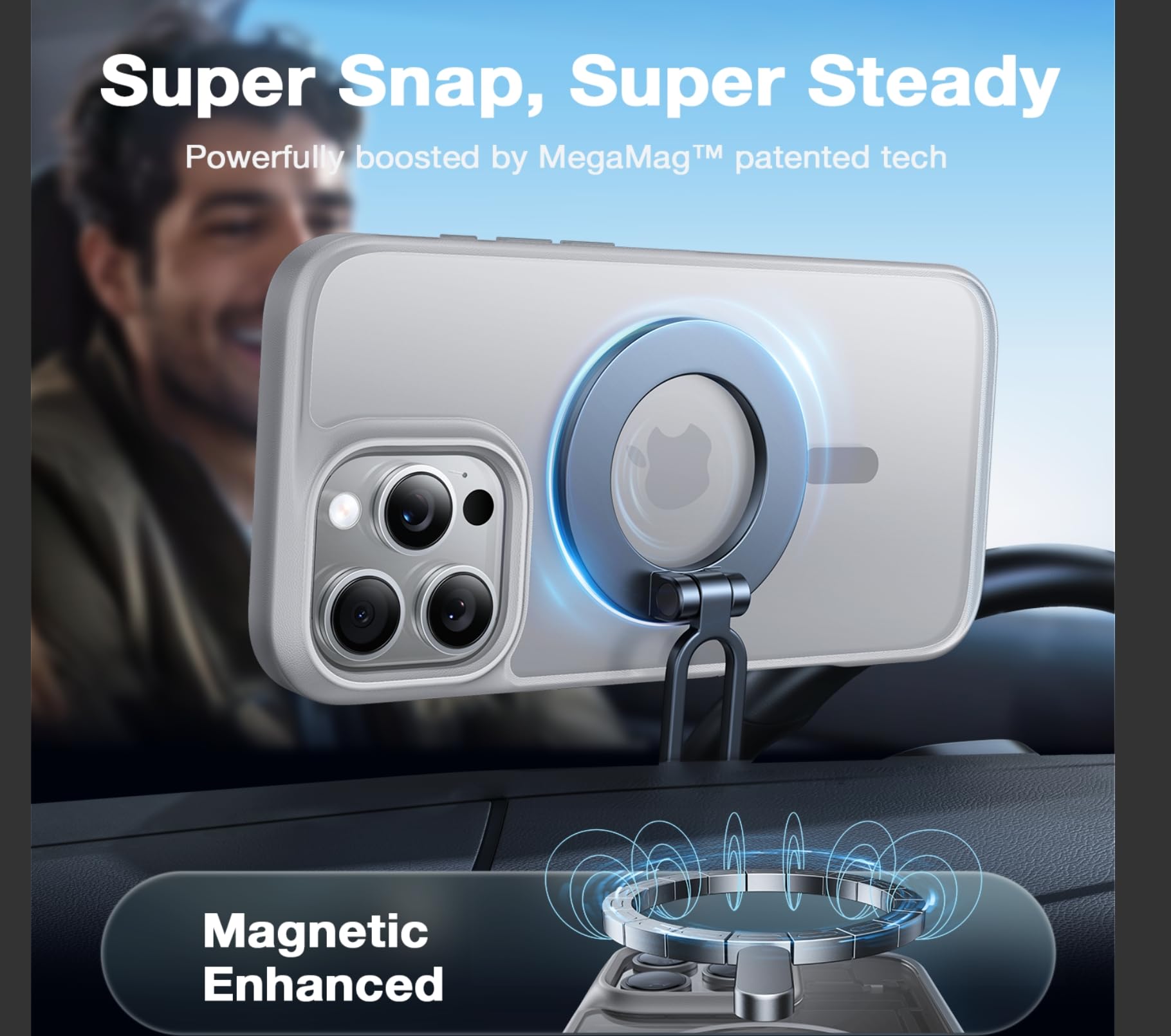 Foto 4 pulgar | Funda De Teléfono Torras Stronger Magnética A Prueba De Golpes Para Iphone 16 Pro - Venta Internacional.