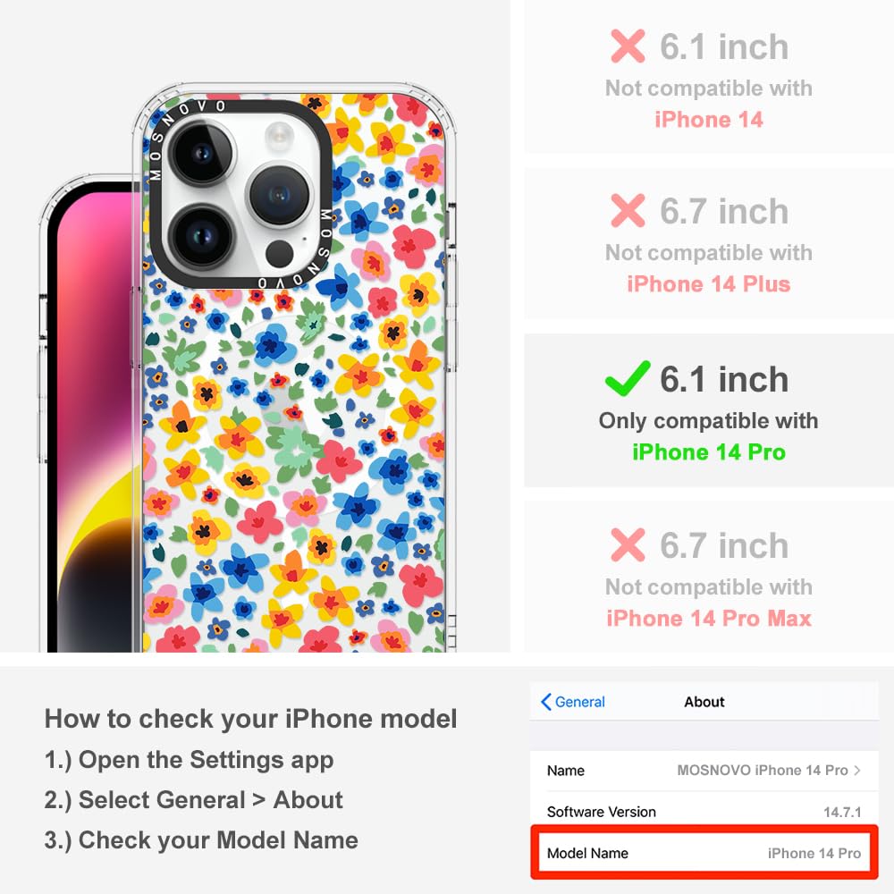 Foto 3 pulgar | Funda De Teléfono Mosnovo Para Iphone 14 Pro Buffertech 2m Drop Clea - Venta Internacional.