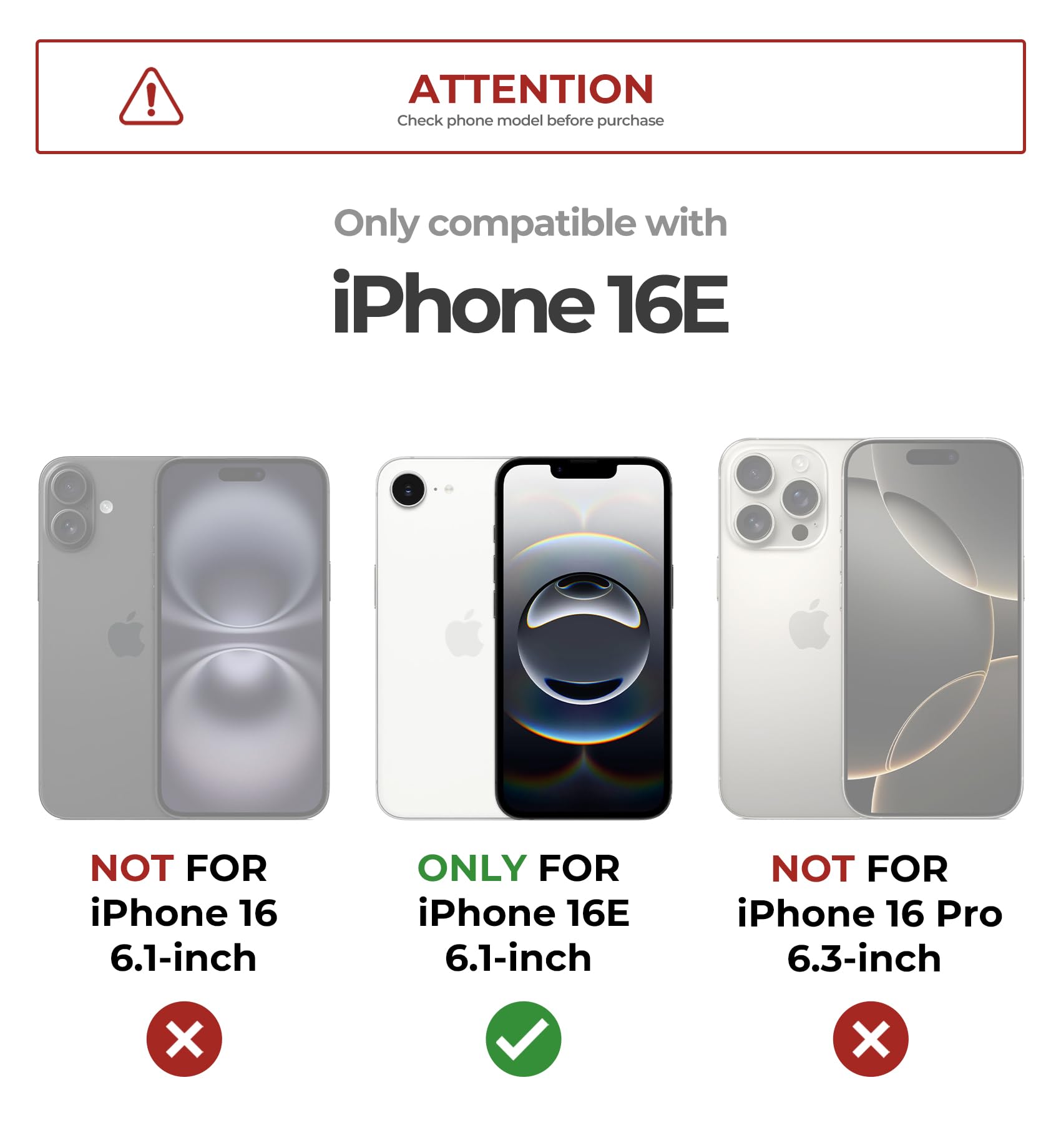 Foto 2 | Funda Dexnor Para Iphone 16e Con Cámara Magnética Deslizante - Venta Internacional.