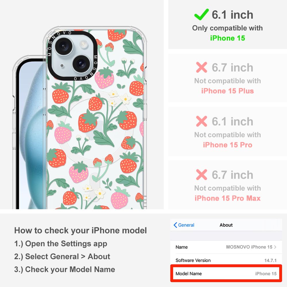 Foto 2 | Funda De Teléfono Mosnovo Compatible Con Iphone 15 Con Magsafe - Venta Internacional.