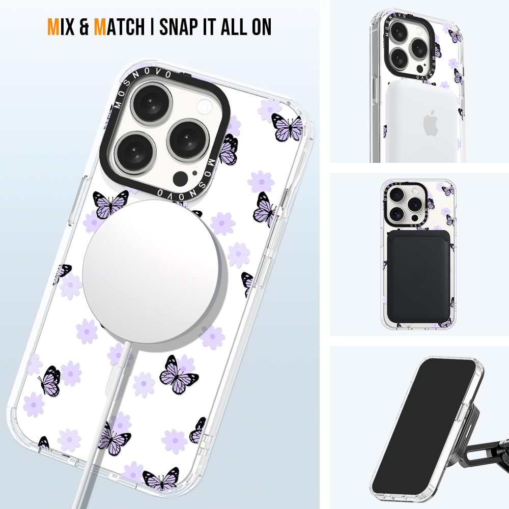 Foto 6 pulgar | Funda De Teléfono Mosnovo Compatible Con Iphone 15 Pro Lilac - Venta Internacional.