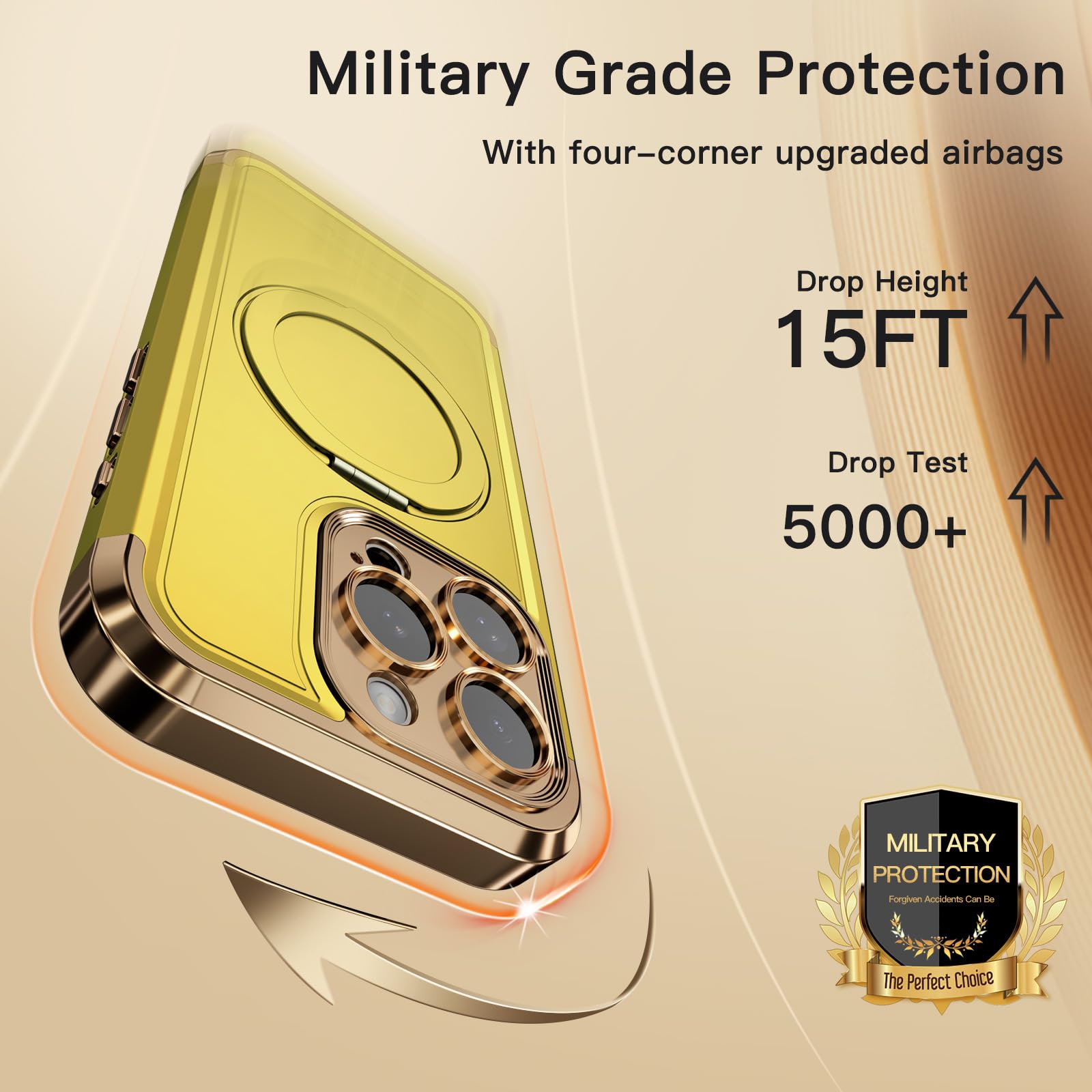 Foto 6 pulgar | Funda De Teléfono Coolqo Para Iphone 15 Pro Max Con Soporte Magnético - Venta Internacional.