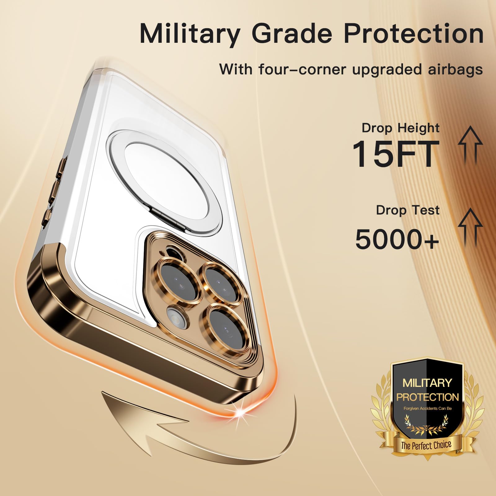 Foto 6 pulgar | Funda De Teléfono Coolqo Para Iphone 15 Pro Max Con Soporte Magnético - Venta Internacional.