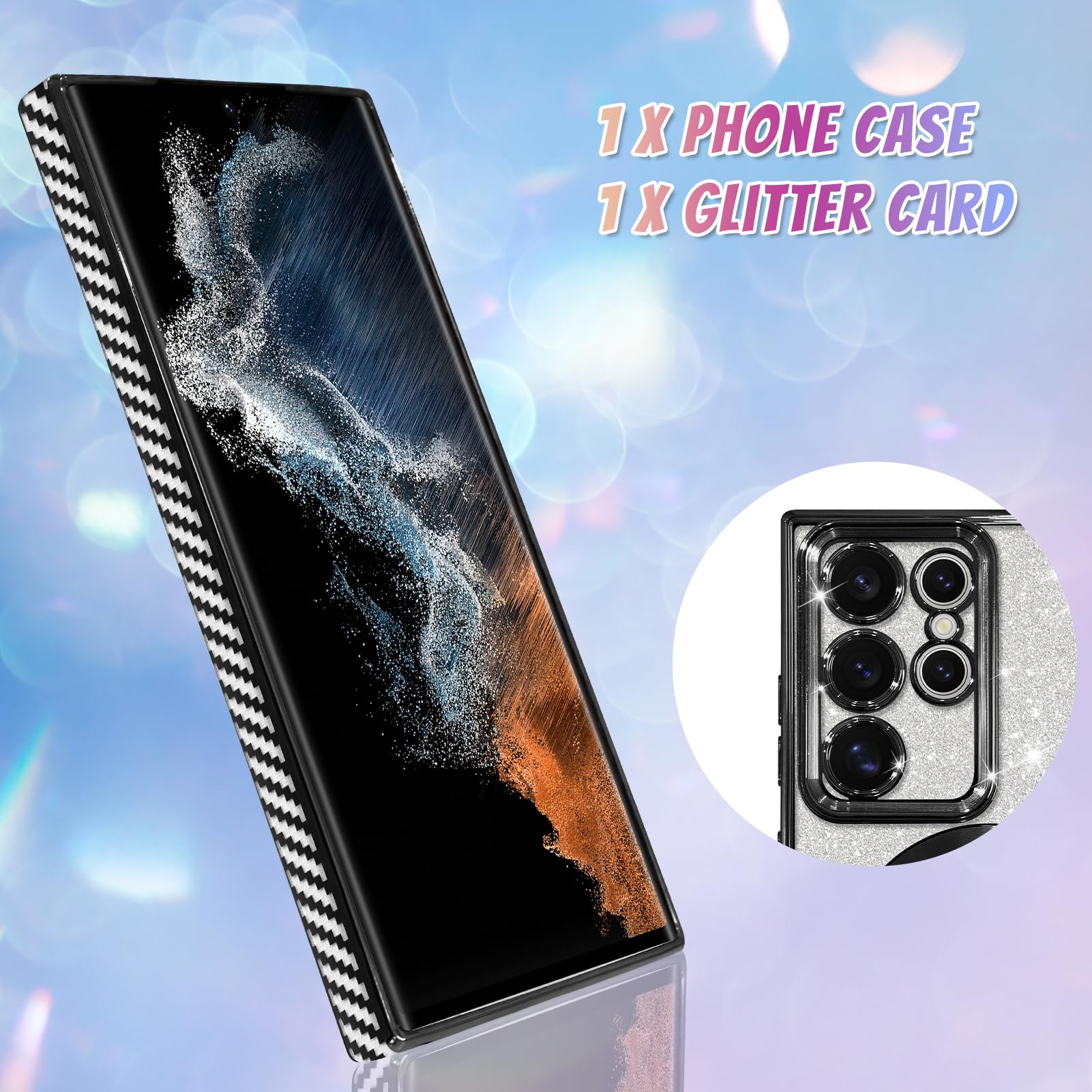 Foto 3 pulgar | Funda De Teléfono Bonoma Compatible Con Samsung Galaxy S22 Ultra - Venta Internacional.