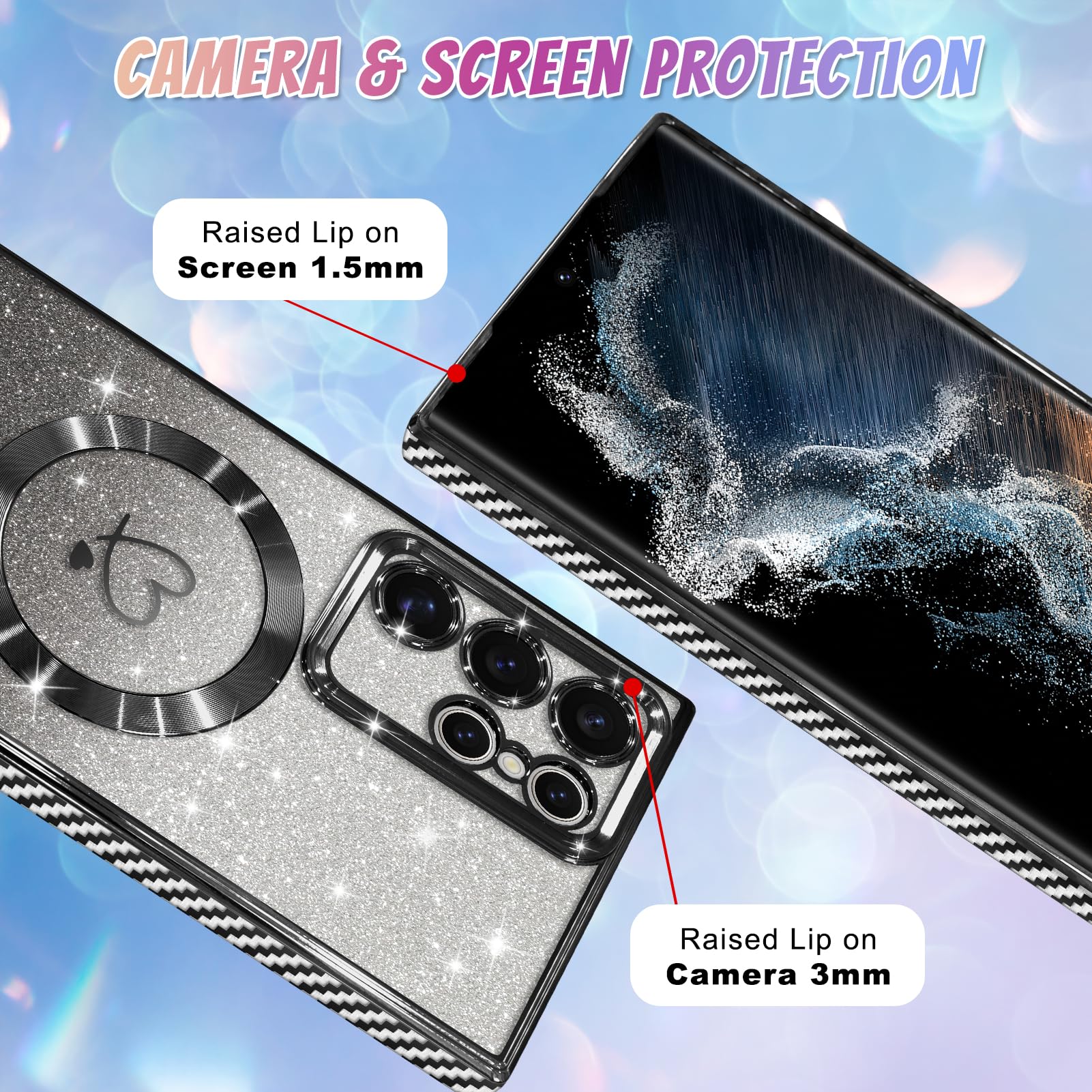 Foto 5 pulgar | Funda De Teléfono Bonoma Compatible Con Samsung Galaxy S22 Ultra - Venta Internacional.