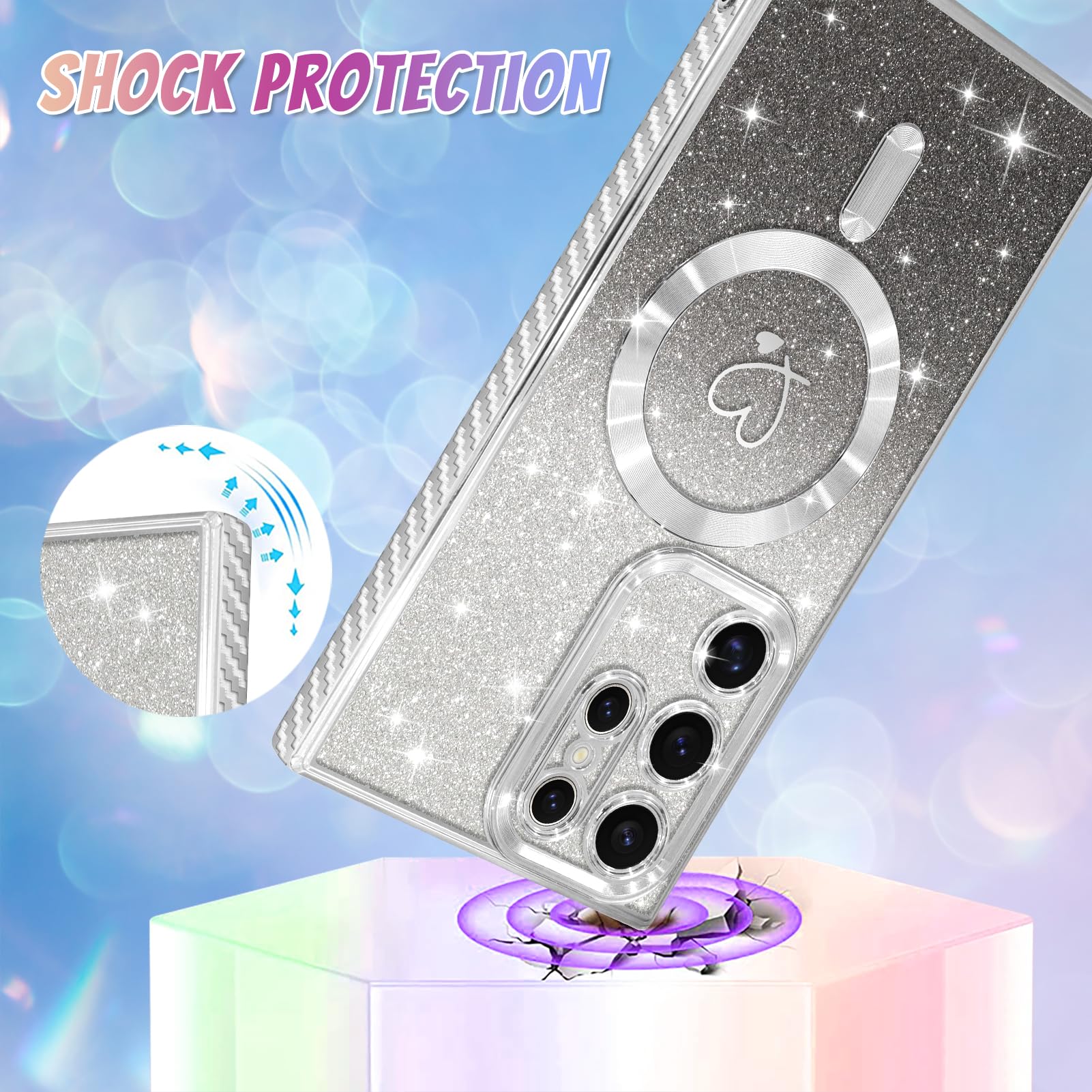 Foto 4 pulgar | Funda De Teléfono Bonoma Compatible Con Samsung Galaxy S23 Ultra - Venta Internacional.