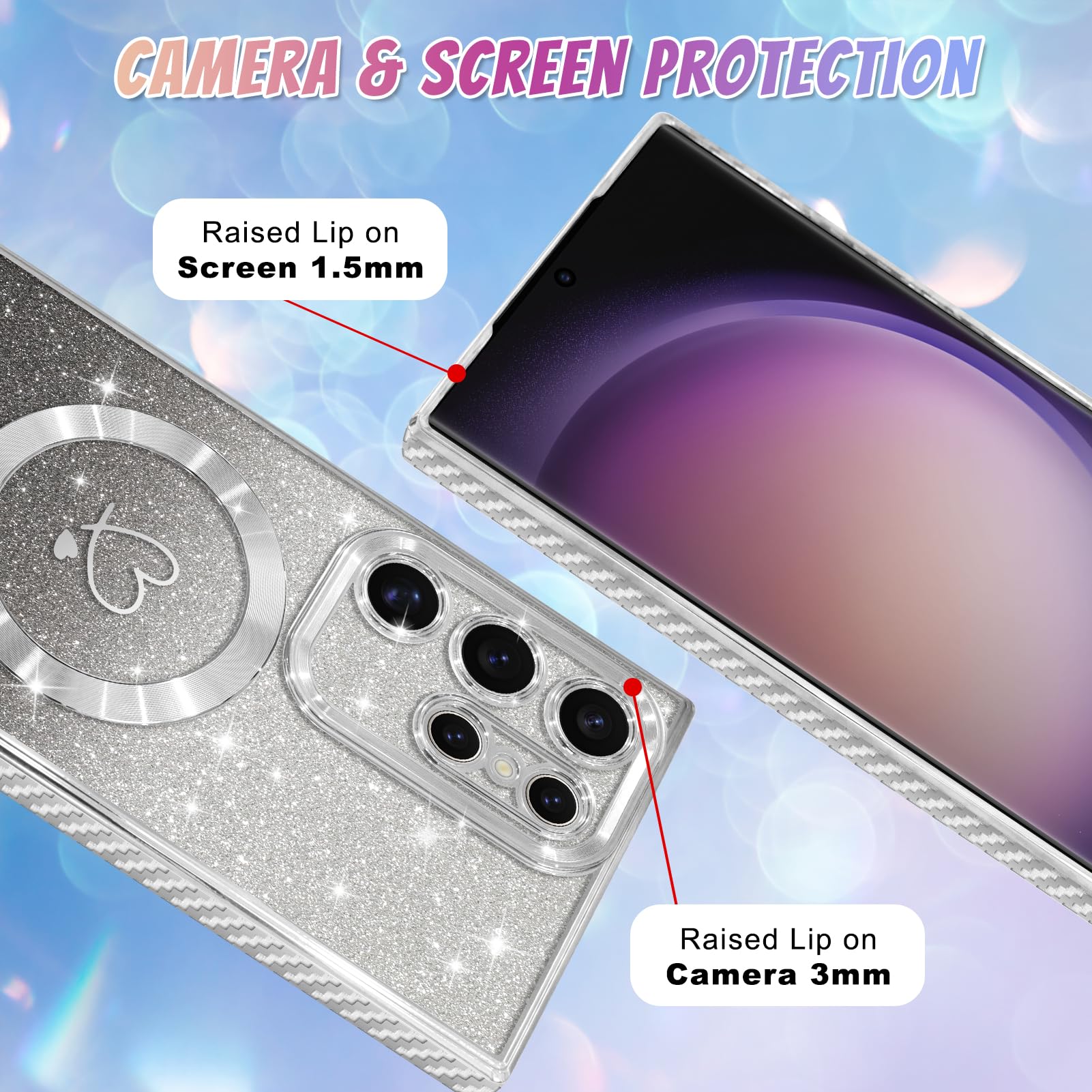 Foto 5 pulgar | Funda De Teléfono Bonoma Compatible Con Samsung Galaxy S23 Ultra - Venta Internacional.