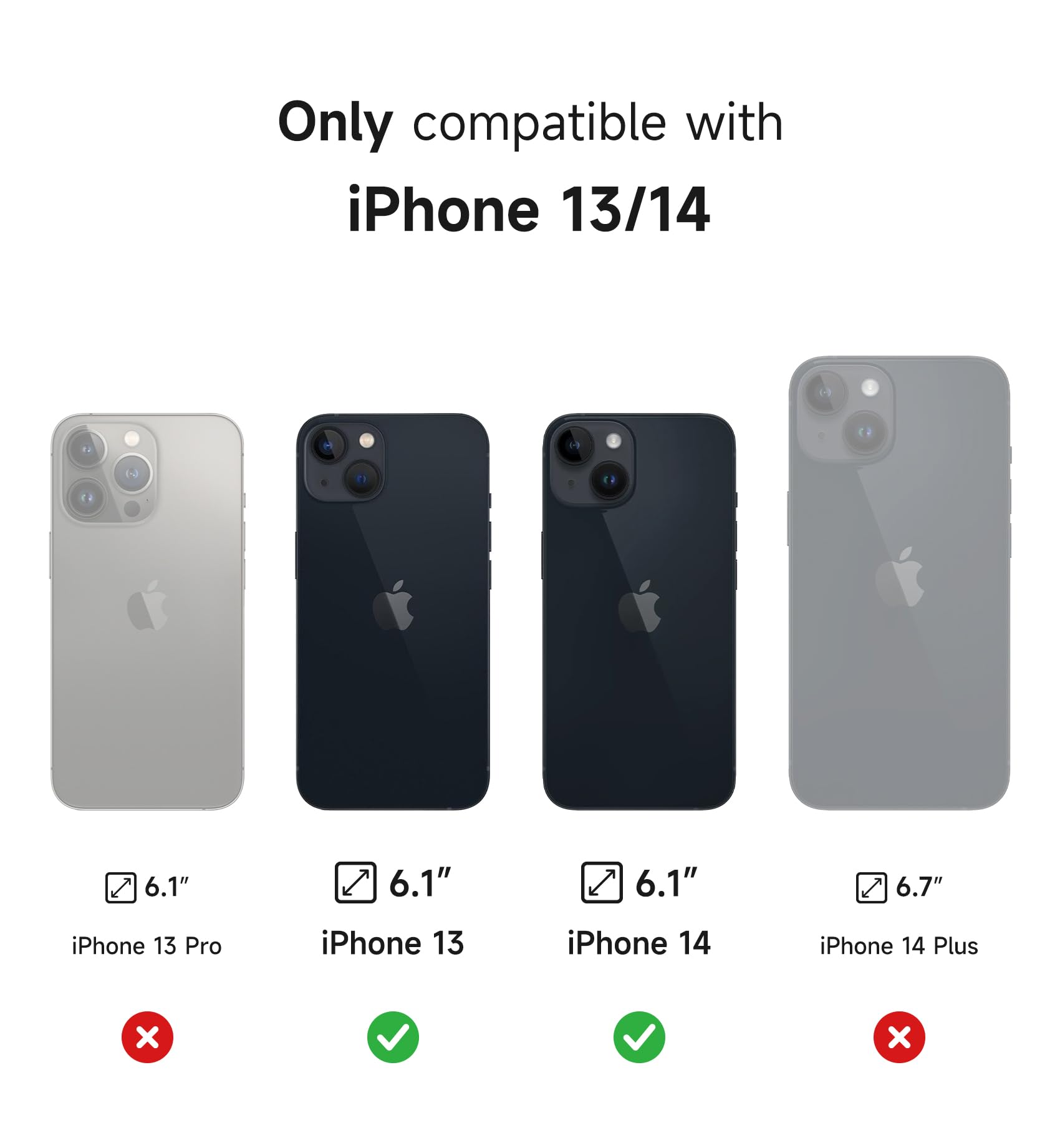 Foto 3 pulgar | Funda Suritch Para Iphone 13/14 De 6.1 Pulgadas Con Funda Magnética - Venta Internacional.