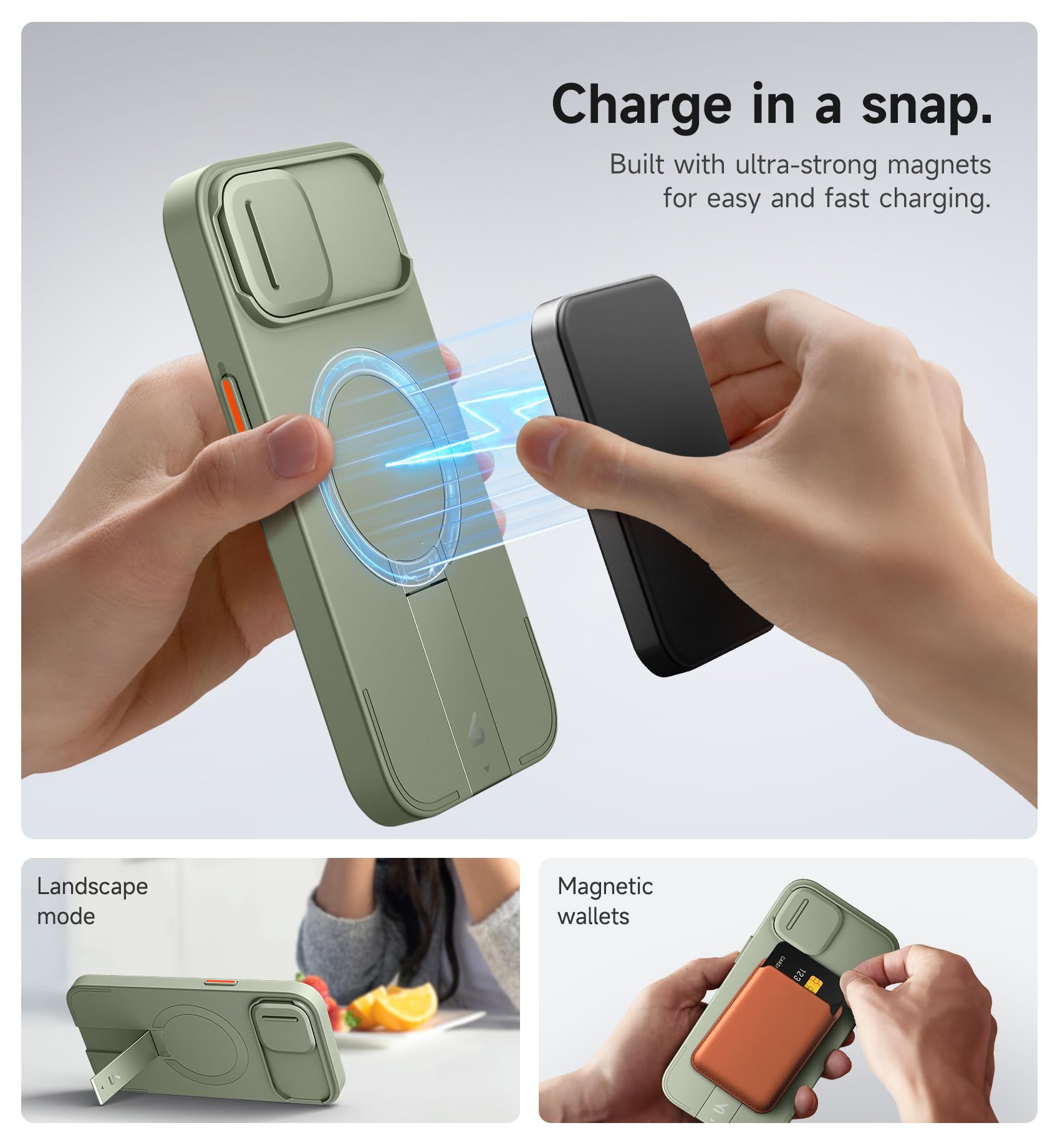 Foto 4 pulgar | Funda Suritch Para Iphone 13/14 De 6.1 Pulgadas Con Funda Magnética - Venta Internacional.